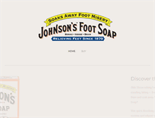 Tablet Screenshot of johnsonsfootsoap.com